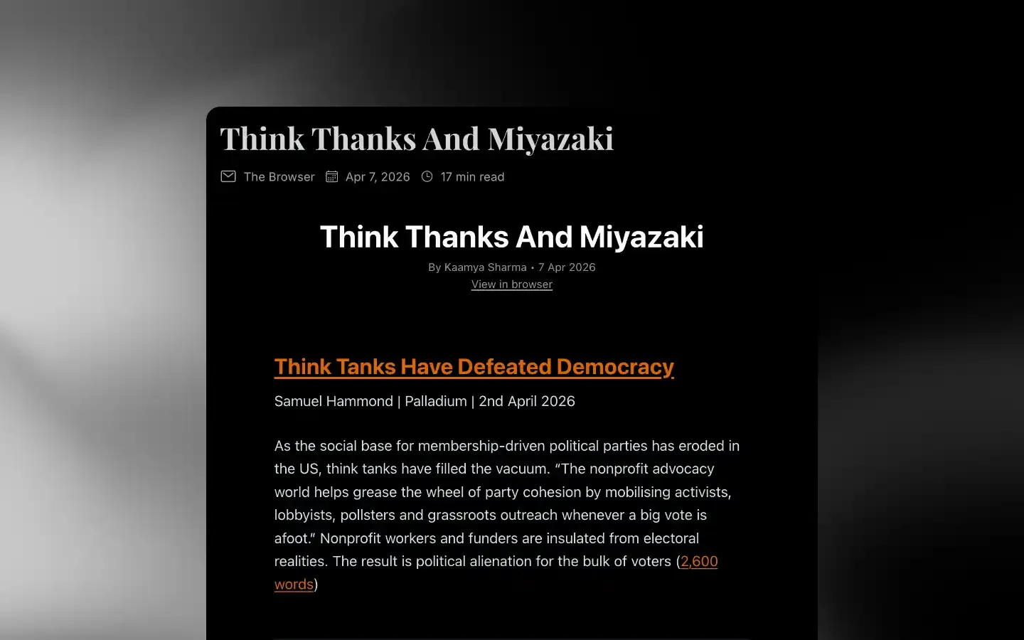 Newsletter Feeds